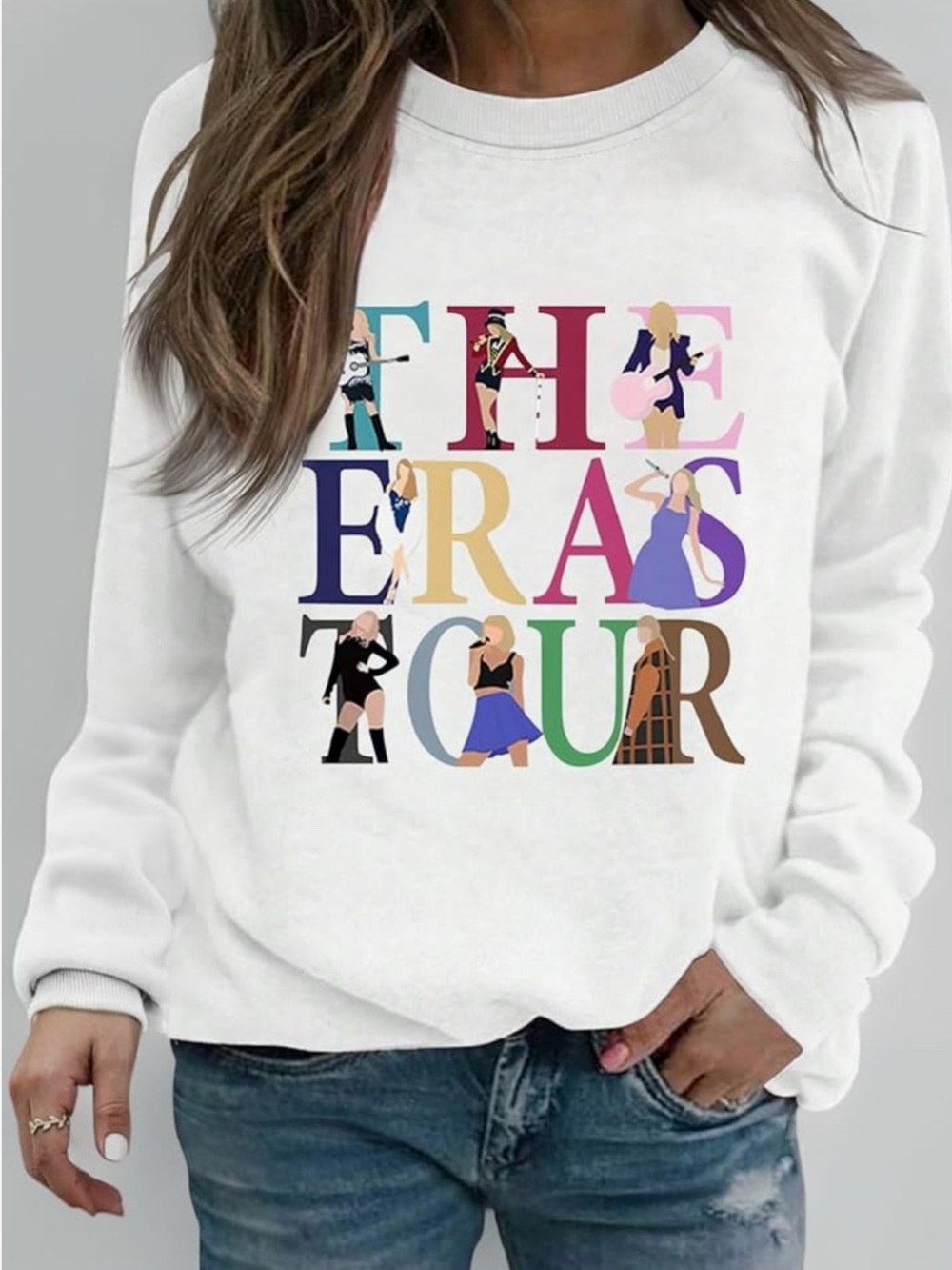 White 'The Eras Tour' Graphic Sweatshirt -